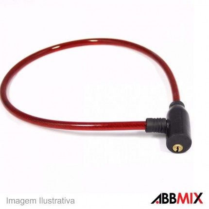 CADEADO P/BIKE STEEL  C/CH.60CM 8MM---