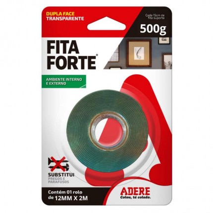 FITA DUPLA FACE(M.ACR)12MMX2M ADERE F.FO