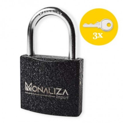 CADEADO MONALIZA ACO PT 25MM CART.21553