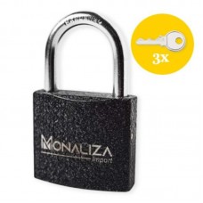 53768 - CADEADO MONALIZA ACO PT 37MM CART.21555