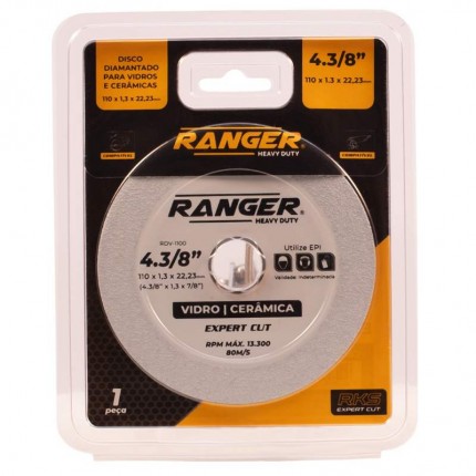 DISCO CORTE P/VIDR/CER.RANG.43/8X22 1100