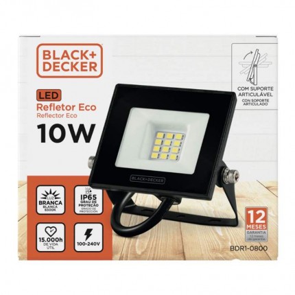REFLETOR LED BED ECO 010W 6500K(PT)800L