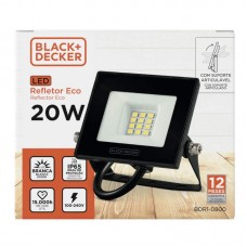 51747 - REFLETOR LED BED ECO 020W 6500K(PT)1600L