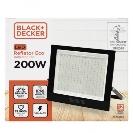 REFLETOR LED BED ECO 200W6500K(PT)16000L