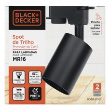 50538 - SPOT DE TRILHO BED P/MR16 PT 0001