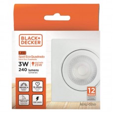 49390 - SPOT LED BED QD 03W EMB.BR 6500K