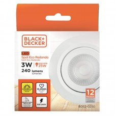 49388 - SPOT LED BED RD 03W EMB.AM 3000K