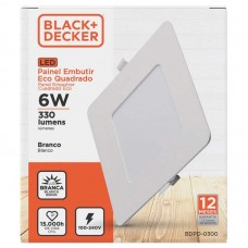 51757 - PAINEL LED BED 06W EMB.QD.BR 6500K