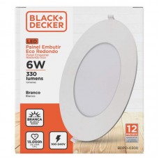 51758 - PAINEL LED BED 06W EMB.RD.BR 6500K