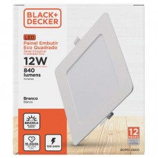 51759 - PAINEL LED BED 12W EMB.QD.BR 6500K