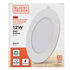 51760 - PAINEL LED BED 12W EMB.RD.BR 6500K
