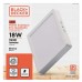 PAINEL LED BED 18W SOB.QD.BR 6500K