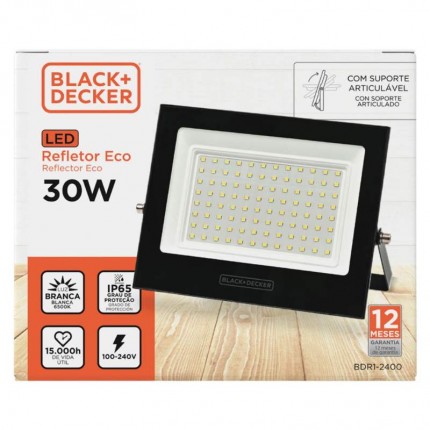 REFLETOR LED BED ECO 030W 6500K(PT)2400L