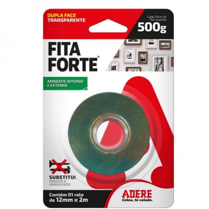 FITA DUPLA FACE(M.ACR)12MMX2M ADERE F.FO