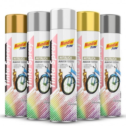 SPRAY MUNDIAL PR.METALIC.400ML/240G VIOL