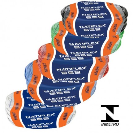 FIO CABO FLEXIVEL 04,0MM PT NATIFLEX