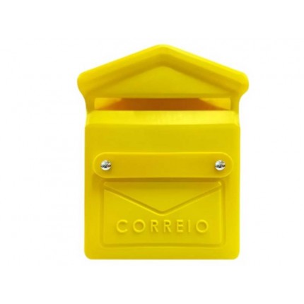 CAIXA P/CARTA/CORREIO PVC M.S AMARELA